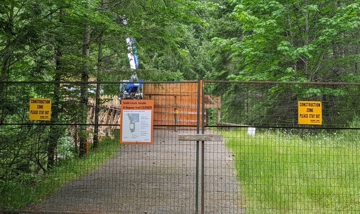 E_PaulZehr's tweet photo. When you accidentally go on a 100 km roundtrip bike ride &amp; the bridge to your destination is closed when you get there...😂

It's all about the journey, anyway, &amp; the Galloping Goose trail was stellar...👍

#wallyworld #gallopinggoose
#checkthemap https://t.co/bgK5omHTvs