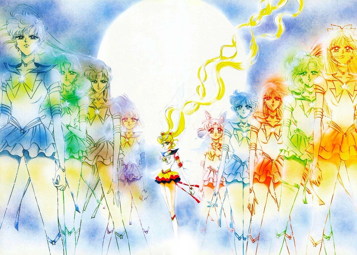 Ochan30's tweet photo. The REALLY weird thing is we were SUPPOSED to get the Eternal forms for ALL the Sailor Guardians but the 90's anime had only so much "bank animation" budget so they got cut out.
#SailorMoon #SailorStars #Episode172 #AnimeRetroRewatch @DigiRanma https://t.co/Bgkq9NzgM9