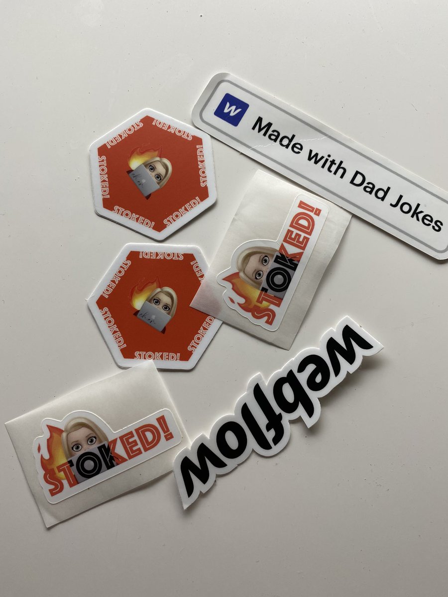 FrontEndHH's tweet photo. Thank you @CHERdotdev for these cool stickers to add to our #FEHH table! https://t.co/TOfiKamZ35