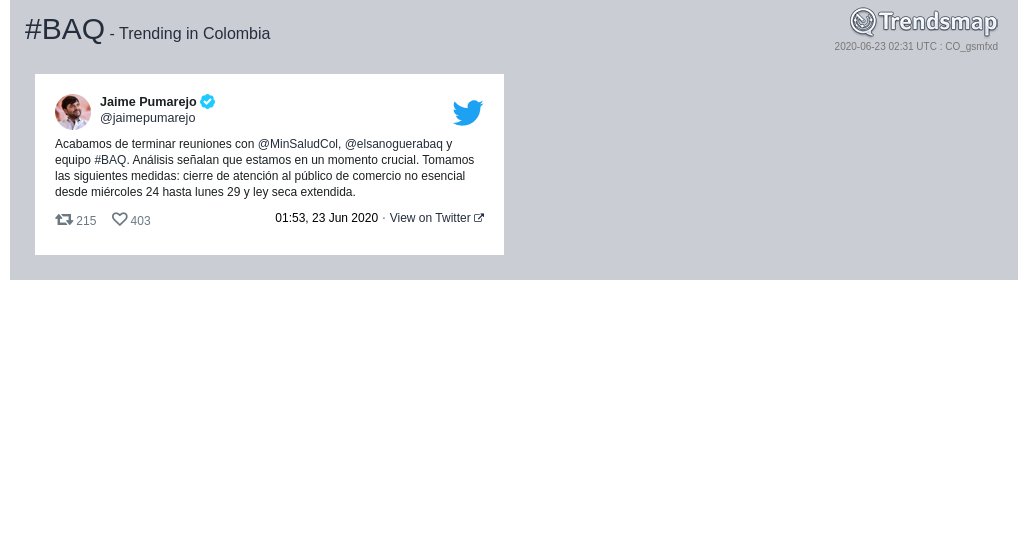 #baq es ahora una tendencia en Colombia

trendsmap.com/r/CO_gsmfxd