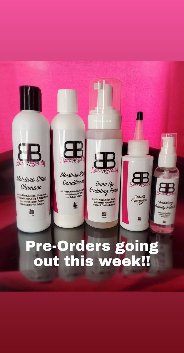 EbdunnStylist's tweet photo. #bossnbeauty 
Pre-Orders being shipped out this week.
Thank you so much for your patience!

✅ click link below 
https://t.co/QIeSTnlzbc 

#healthyhair #louisianastylist #DunnUp #shorthair #naturalhair #beautyindustry https://t.co/ZqC95WCayp