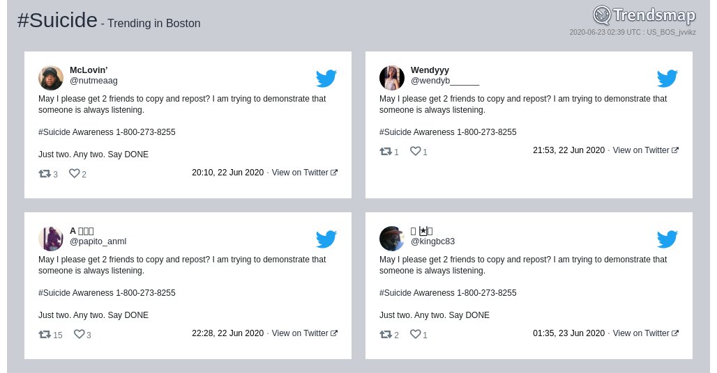 Trendsmap Boston tweet media