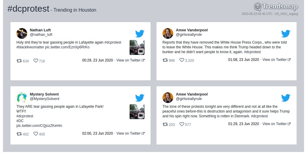 Trendsmap Houston tweet media