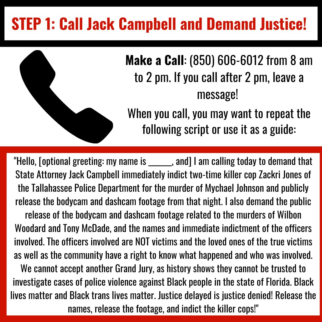 (2): STEP 1: Call Jack Campbell and Demand Justice!