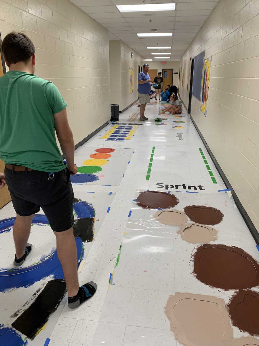 Another awesome sensory walk completed <a href="/RPES_Cougars/">RPES</a>. When the students come back to their school from 6 months of learning at home, this sensory walk will help with lots of transitions. Anyone can socially distance. This walk is huge! Thanks <a href="/FitandFunPlay/">Fit and Fun Playscapes</a> <a href="/NewtonCoSchools/">NCSS</a>