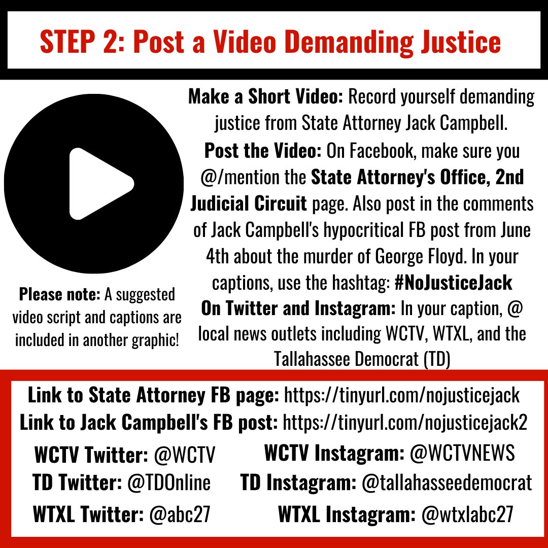 (3): STEP 2: Post a Video Demanding Justice!