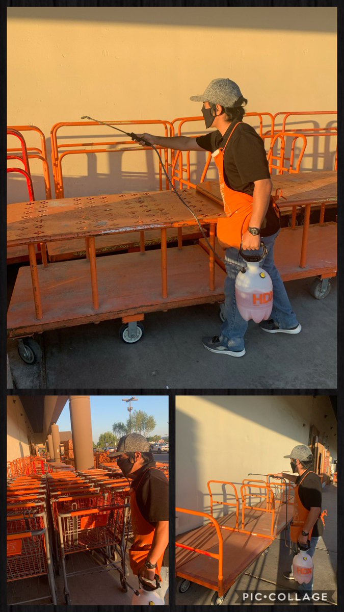 Awesome job by Giovanni, he always makes sure all our carts are clean and sanitized for our customers 💪🏻