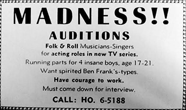 -After signing Tony Award nominated Broadway actor Davy Jones to be the group's first member, they set out to scout for more members.