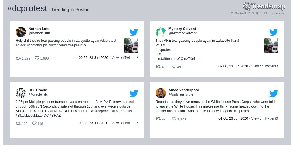 Trendsmap Boston tweet media