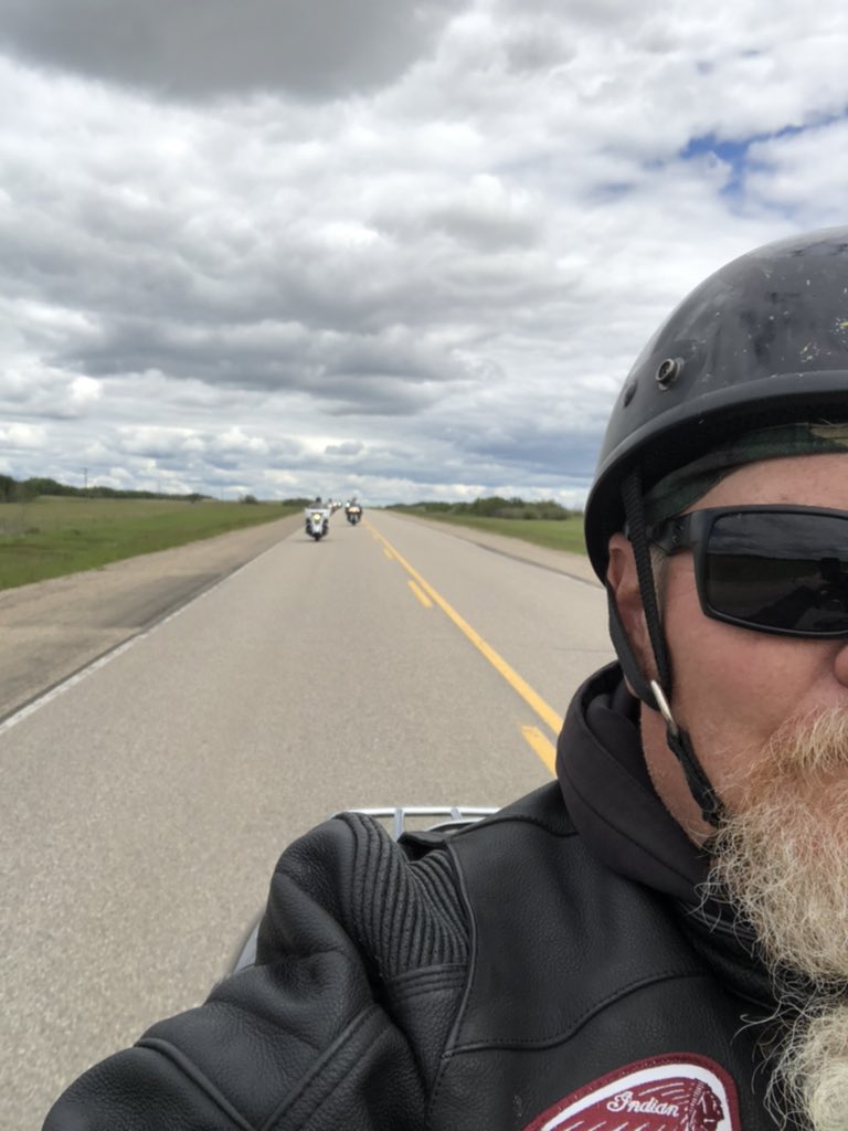 ImrgSaskPrairie's tweet photo. The group met up at Watrous and Manitou Lake for a meet and greet! Nice to see a good turn out. Shortened ride because of family and farm commitments! #FathersDay #spray2020 https://t.co/TARE91mAFb