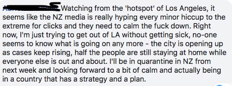 From a friend in LA.