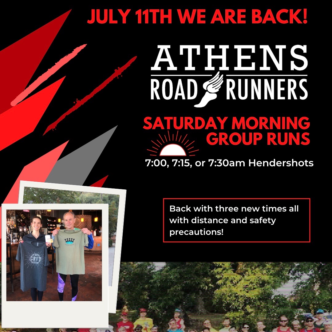 July 11th, ARR group runs are back in a modified socially distanced way! Multiple start times and route maps are available to help spread the group out.

More details to come!