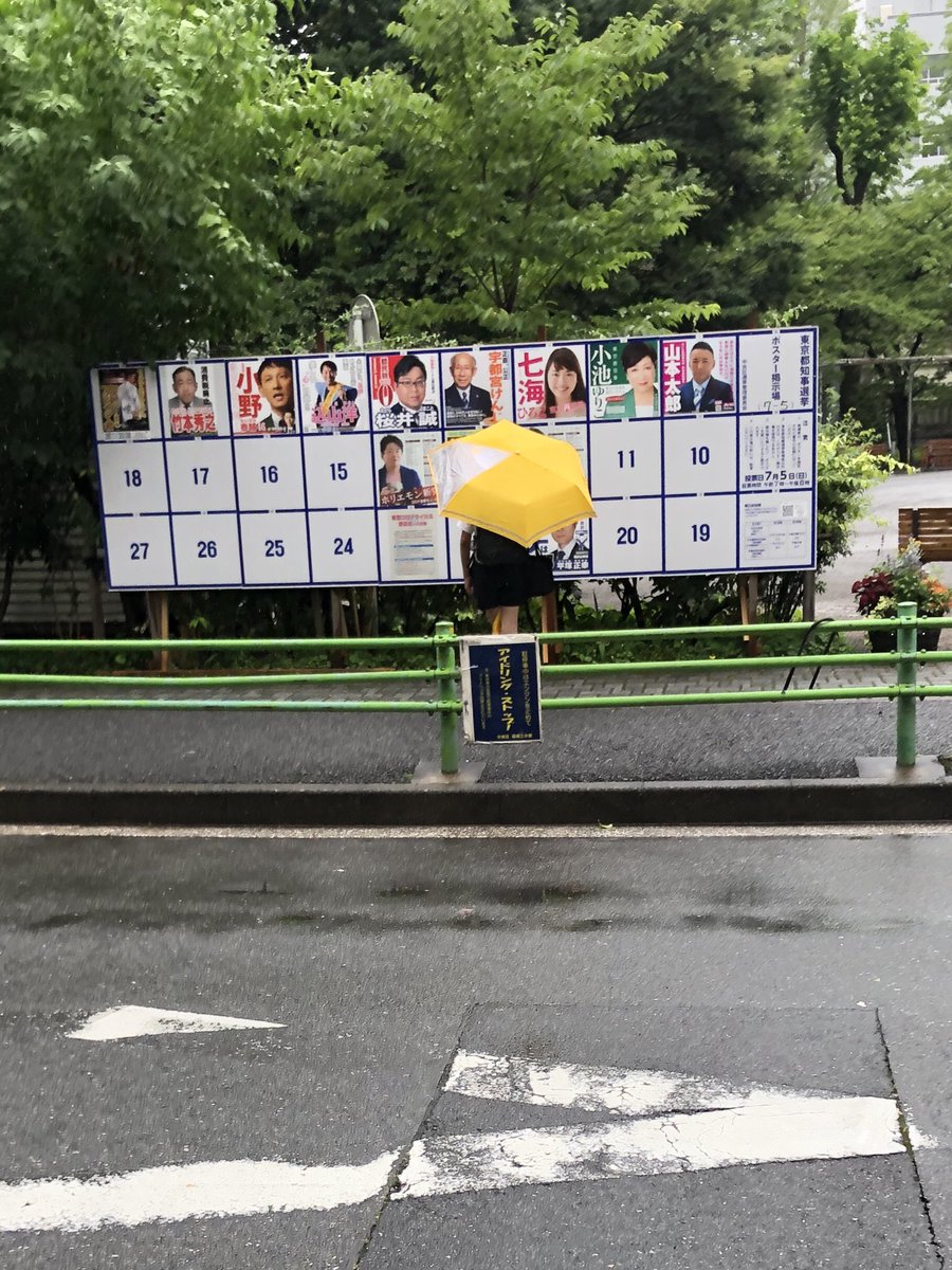 あーちゃん 都外の方は都知事選ポスター掲示板を見ることはないと思いますが 今回ばかりは 子どもに見せたくない 恥ずかしいとさえ思ってしまいます 特定の政党支持はございませんので悪しからず