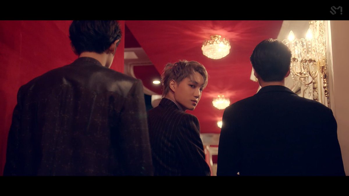 So now suppose, just suppose, the switching of EXO members with clones started in POWER MV, starting with EXO-SC, and then Kai was switched in TEMPO MV, that would explain why these 3 were together in Love Shot MV. X-Kai, X-Chanyeol, X-Sehun.  #EXO  @weareoneEXO
