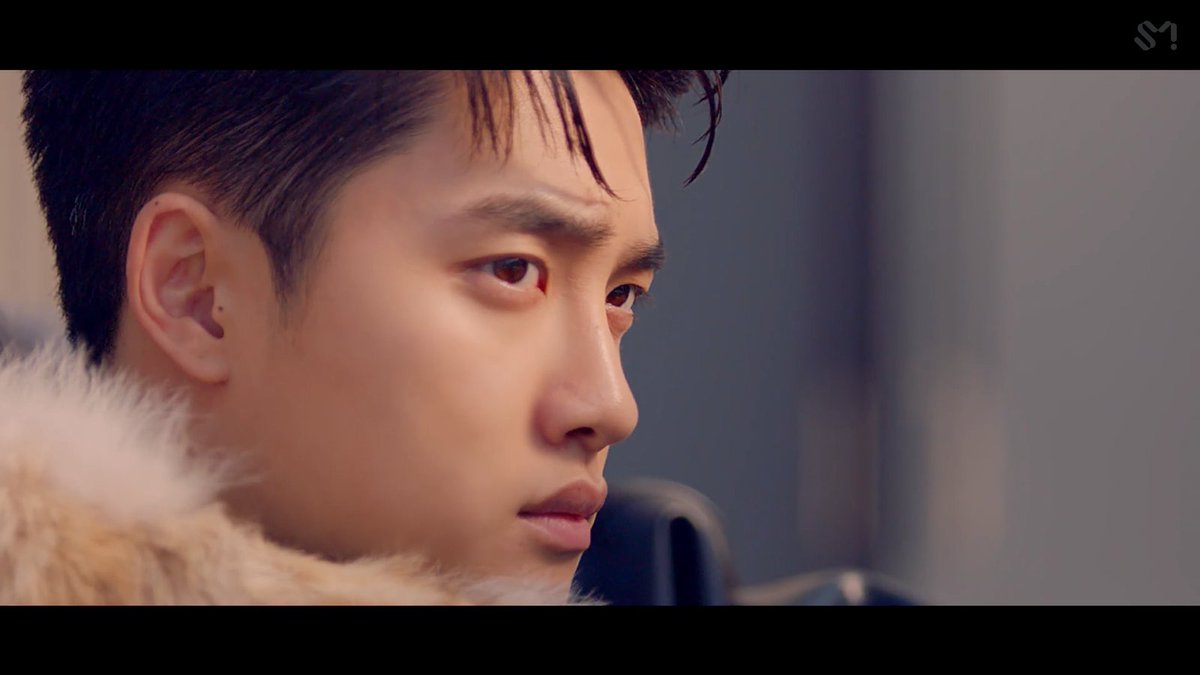 X-SKY were seen with D.O. in this particular scene, D.O. drove them to that bank. And of course for the rest of the MV, those 3 stuck together, doing everything together.  #EXO  @weareoneEXO