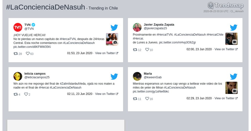Trendsmap Chile tweet media