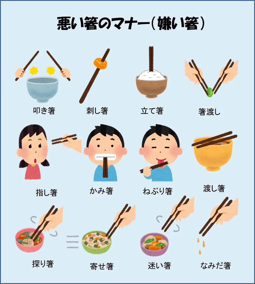 これはダメ！知っておきたい悪い箸のマナーとは？