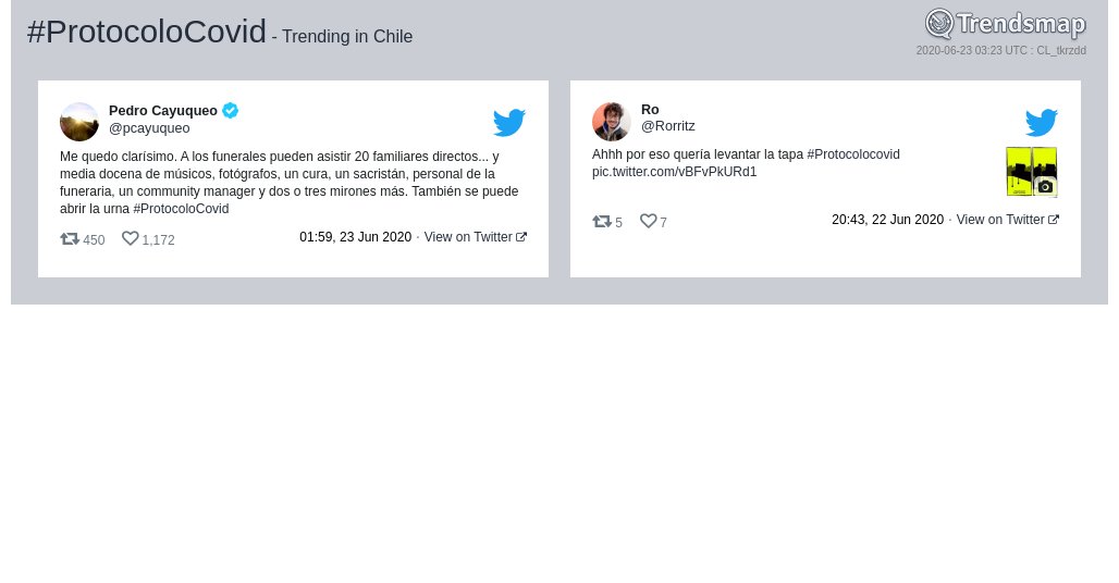 Trendsmap Chile tweet media