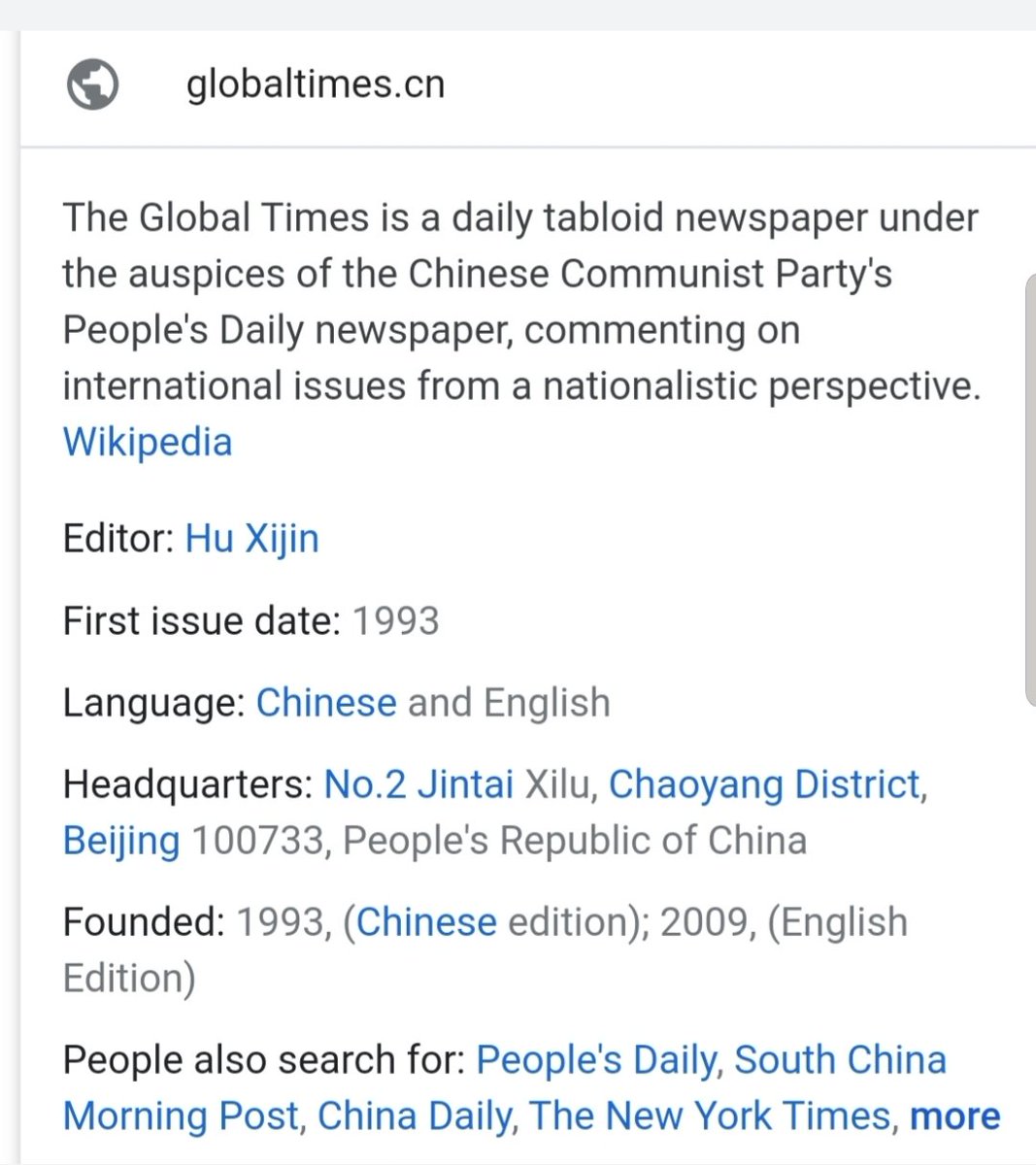 NishankR1's tweet photo. @RahulGandhi @INCIndia is praising china all over India, the @globaltimesnews is a propaganda machine which actually is successful because of potheads like @RahulGandhi .
#boycottglobaltimes https://t.co/fmJq5zBjSU