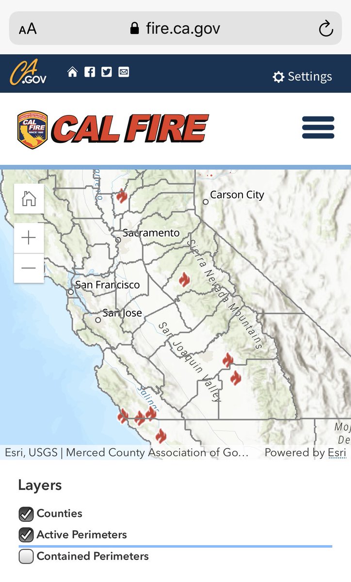 Related to  and : while California police are wasting taxpayer money on helicopters to taunt protestors, apparently there are California wildfires that need containing and could use some extra helicopters? https://www.fire.ca.gov/incidents/ 