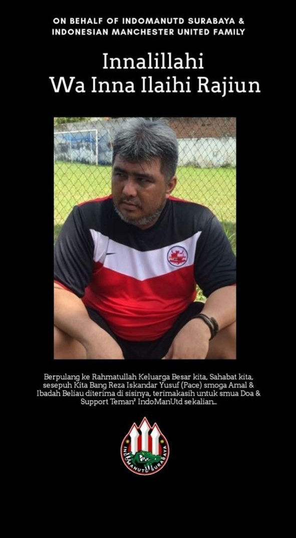 Innalillahi wa inna ilaihi rajiun. Indomanutd berduka, telah meninggal dunia kakak, saudara abang kita semua⁩ Reza Iskandar Jusuf <a href="/Rezaisk/">Reza Iskandar Jusuf</a>
Semoga amal ibadah almarhum diterima oleh Allah SWT. Amin. 🙏🏻