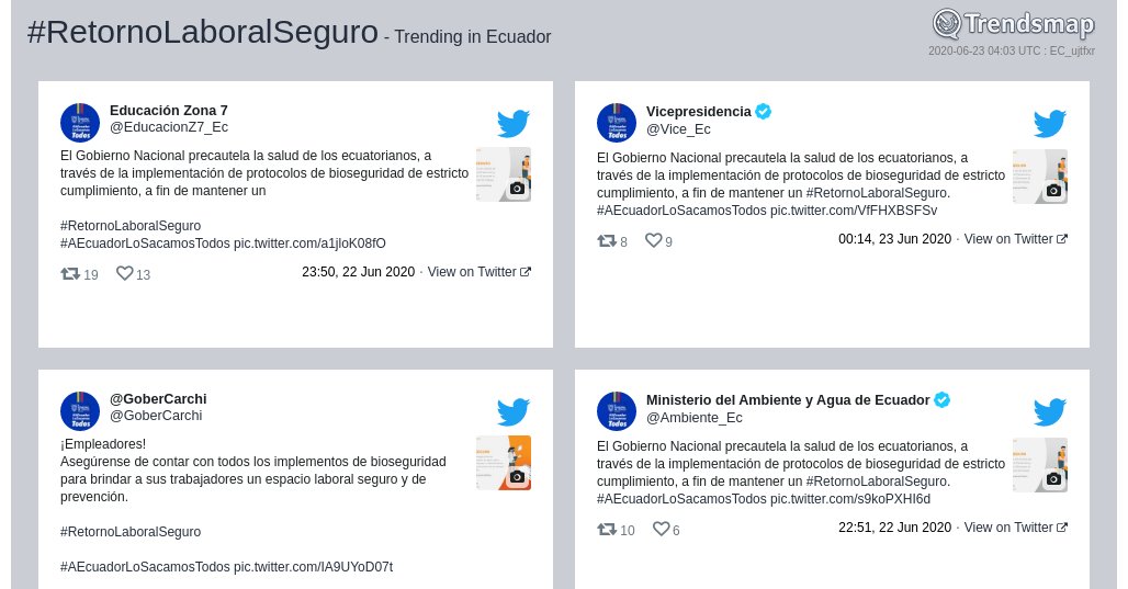 Trendsmap Ecuador tweet media
