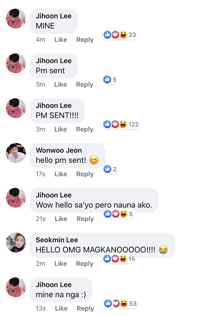 96WZI's tweet photo. SoonHoon Filo [MINE]

In which Jihoon Lee has his notifications open for marketplace and he does all he can for him to just get that Soonyoung special photocard or even Soonyoung himself.

<CRACK NO ANGST!!> https://t.co/7SAW3407uP