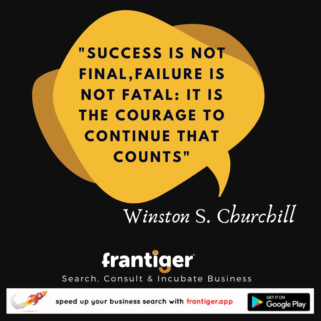 IAmFrantiger's tweet photo. "Success is not final; failure is not fatal: It is the courage to continue that counts."
-- Winston S. Churchill

#Motivation #Startup #StartupQuote #Business #Success #Hustle #StartupIdeas #Inspiration #IAmFrantiger #SalesTales #Entrepreneurship #BusinessGoals #Ideas #Leadership https://t.co/HmlMcXdl64