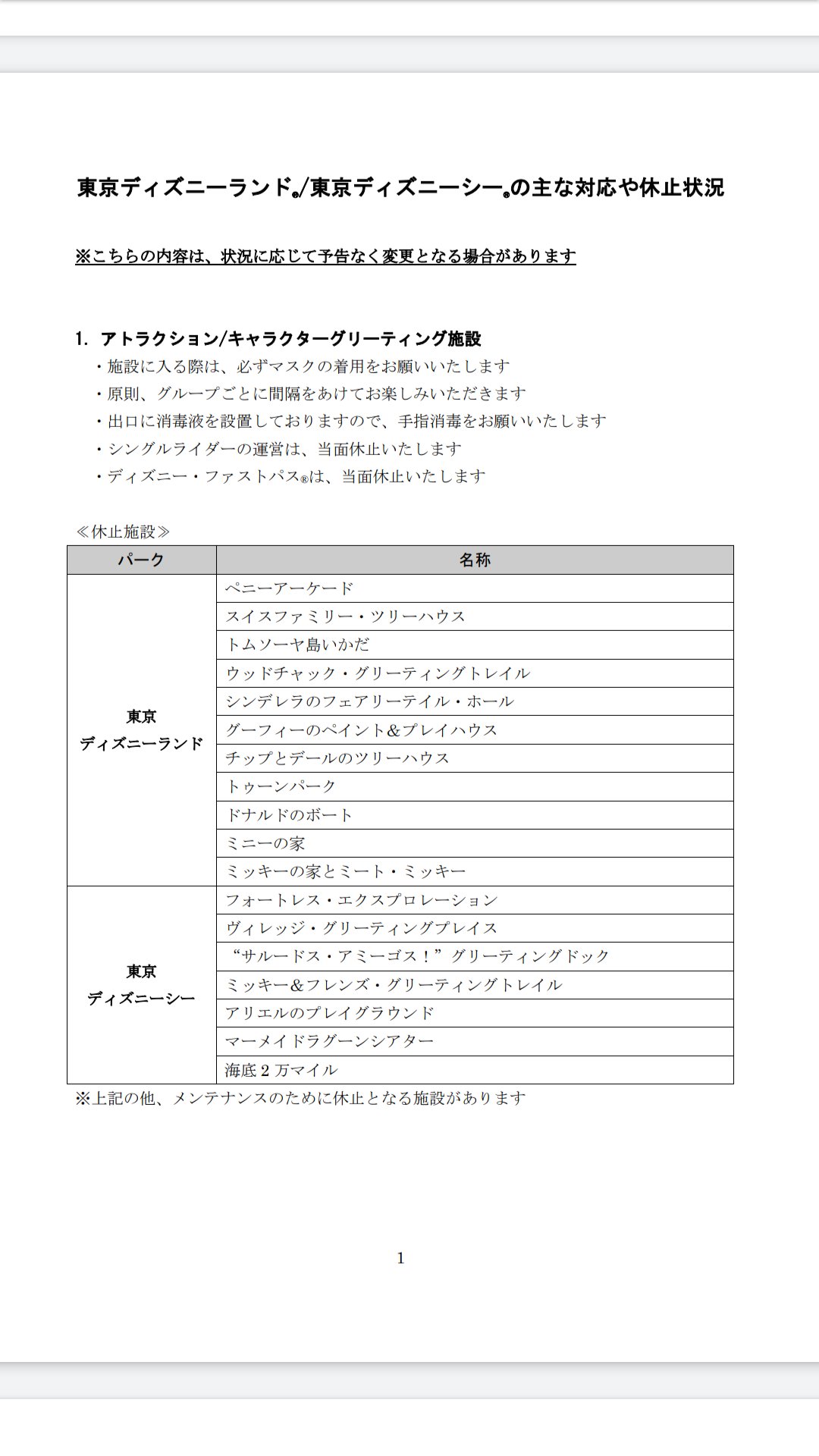 Tokyodisneyreport ディズニー再開日決定 その4 当初7 1から予定のディズニー パイレーツ サマーも中止が決定 アトラクションの一部や全てのショー パレードとキャラクターグリーティング施設は当面の間 休止 ファストパスとシングルライダーも