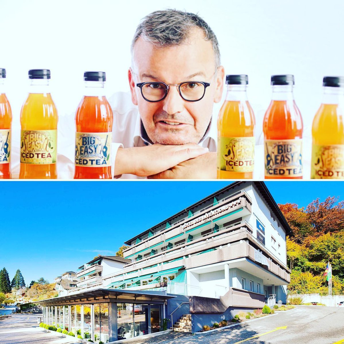 HotelInventions's tweet photo. Passez nous voir et essayez le thé froid traditionnel ou le nouveau thé glacé au citron, à la fois biologique et avec peu ou pas de sucre, de notre cher ami, et pour nous le meilleur musicien de blues au monde: Philipp Fankhauser 🎙 🎶! @PhFankhauser @BigEasyIcedTea @hepgroup https://t.co/RuhFWHCNgH