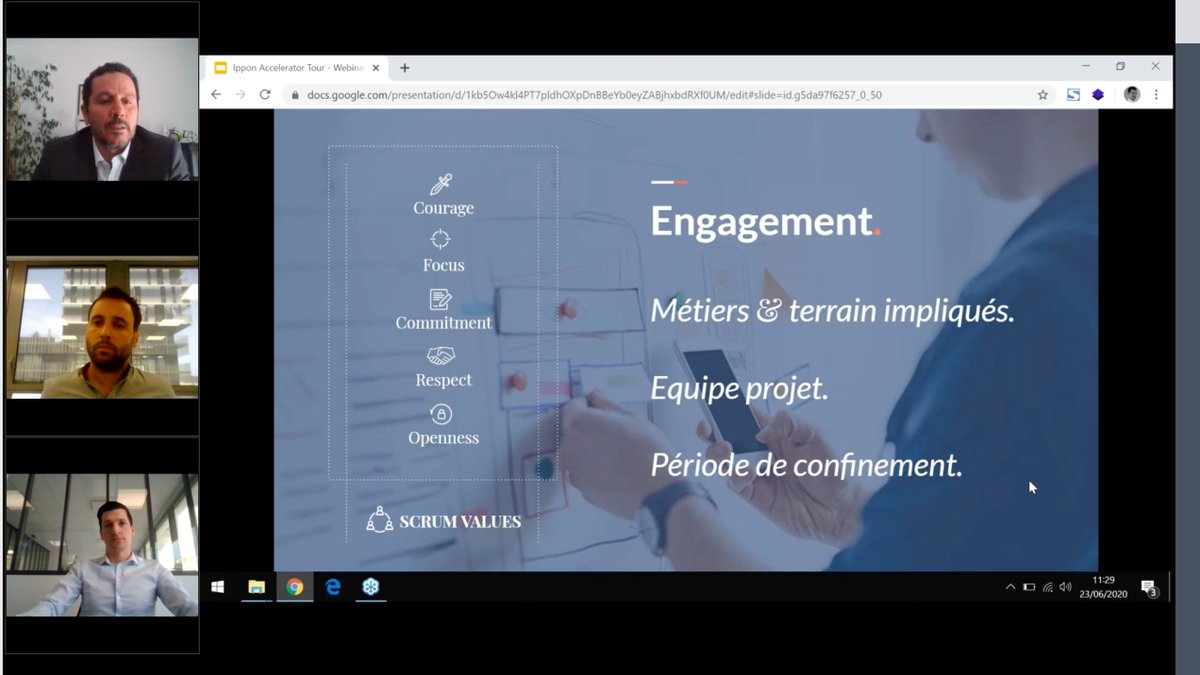 ippontech's tweet photo. #LT #Webinar #AcceleratorTour EN DIRECT 🔴"Notre belle réussite est de voir l'engagement total de toutes les parties prenantes au projet d'@O2careservices" nous annonce fièrement @AntoinePousse ! https://t.co/uf28UbVaB3