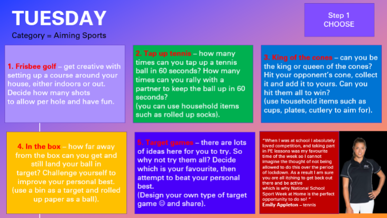 HarrisOckendon's tweet photo. Day 2 of National School Sports Week! What challenge are you going to choose?
Students can access the documents in Student Share – Pe – Mr Battye’s challenge! #NationalSchoolSportsWeek #ChallengeYourself https://t.co/HVBFnBg0v2