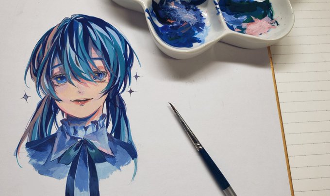 アクリルガッシュ?✨ 」|そちらのイラスト