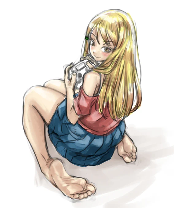 日高小春
#一日一裸足絵 
