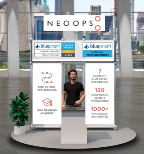 NEOOPS_team's tweet photo. Blue Prism World 2020 just started ! Come and visit us at our virtual booth in the Partners Village! #blueprismworld https://t.co/7jdE3r7oPh