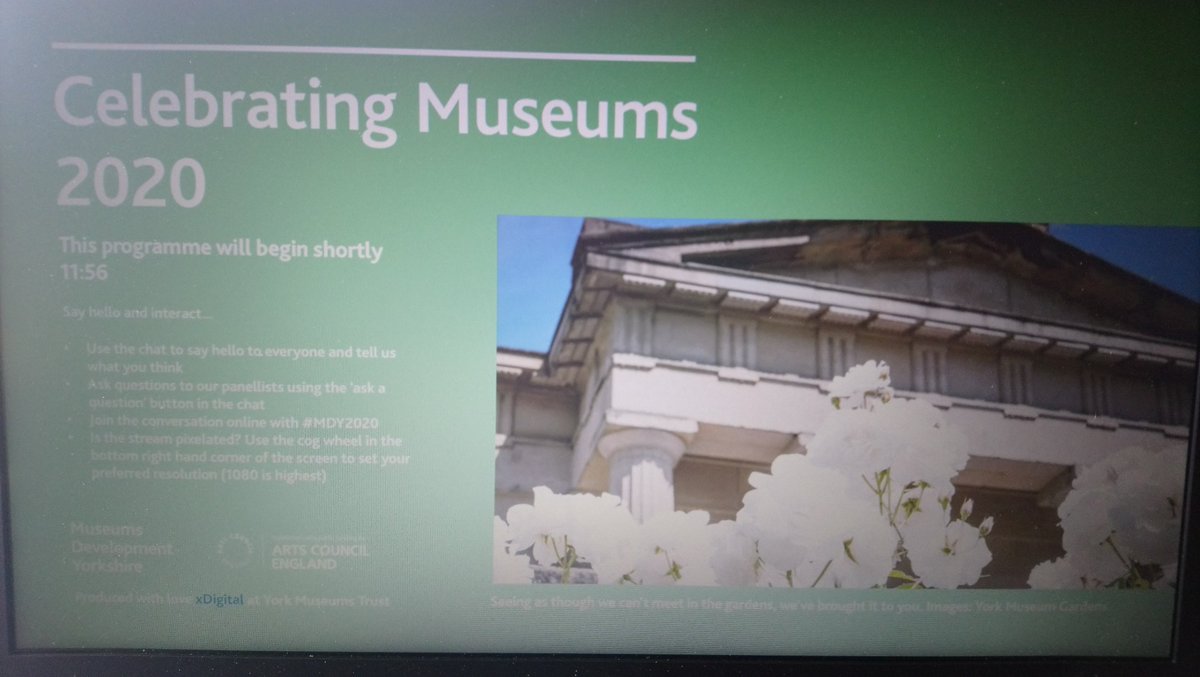 Lucy_R_Cooke's tweet photo. Logged on and waiting! Enjoying the birdsong and images from museum gardens! #celebratingmuseums #mdy2020 https://t.co/qiirvUC0oy
