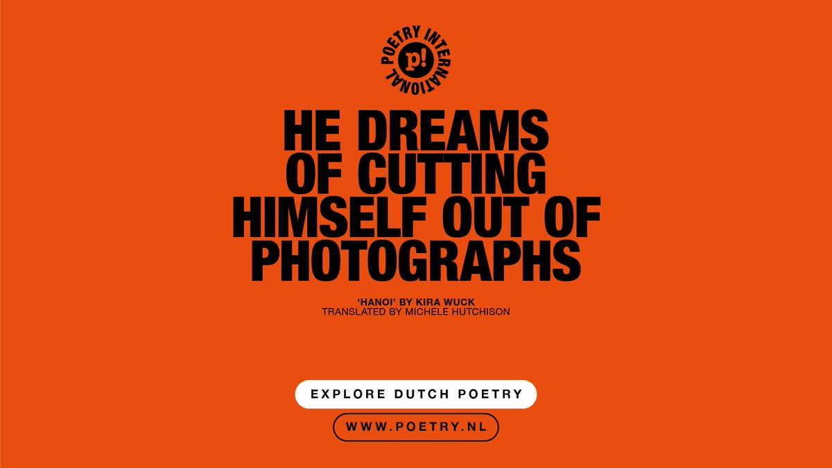 poetry_int's tweet photo. #ExploreDutchPoetry - If uprootedness, loneliness and the desire for contact are today’s condition humaine, then Kira Wuck is one of the Netherlands’ most astute poetic commentators. Read her poem 'Hanoi', in English translation by Michele Hutchison > https://t.co/RuFDfDZgH7 https://t.co/TCVo8jOAjM