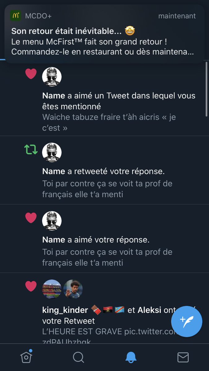 Pas2Dessert's tweet photo. Meilleure notification possible #McFirst https://t.co/RQBQi9cfpT