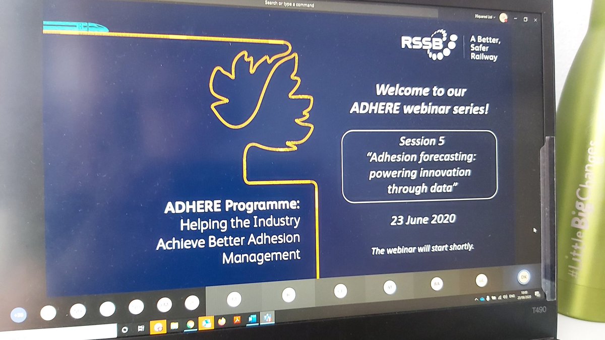 3Squared's tweet photo. And we are live!
Today we join @IRRHud @SheffMechEng @TfL @MetOfficeB2B as speakers at the @RSSB_rail #RSSBAdhere webinar.
Chaired by @giulialorenzini & @shazzy_o , we are discussing ADS, https://t.co/9F5qM82lZu our digital adhesion forecasting tool as trialled by @ColasRailUK . https://t.co/Dz9XsU016h