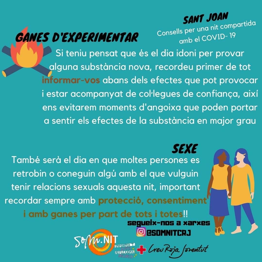 Somnitcrj's tweet photo. 🎆 SANT JOAN 2020. Consells per una nit que aquest haurem de compartir amb el #COVID19 🎆
Siguem #responsables #cuidat #cuidemnos https://t.co/4OkOzESdHT
