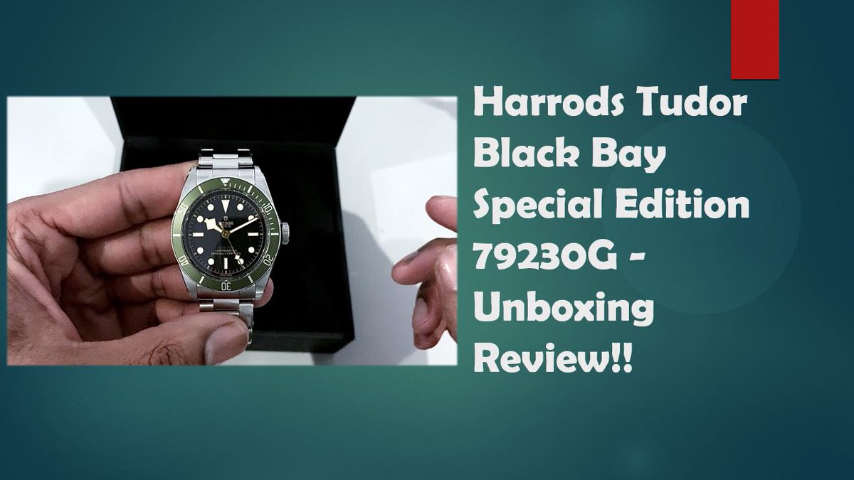AMichaelsyt's tweet photo. Check out my Harrods Tudor Black Bay Special Edition 79230G - Unboxing Video Review!! - Remastered https://t.co/eDUiQ2JL74 https://t.co/Kutr1lFA5x