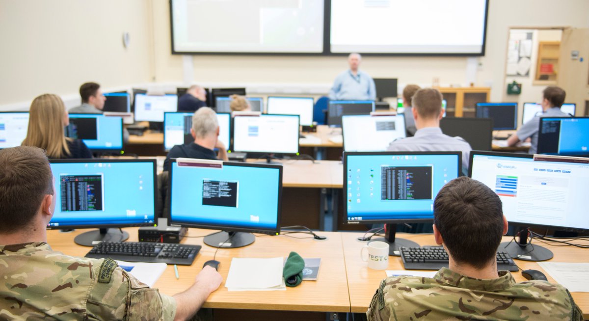 DefAcUK's tweet photo. Cyber and #innovation go hand-in-hand.

The Defence Academy’s Cyber School rapidly adapted our training to remote learning during COVID-19. 

The early modules of the Cyber Foundation Pathway moved online to train even more students these last few months.  #ArmedForcesWeek https://t.co/n6jdLxDbfB