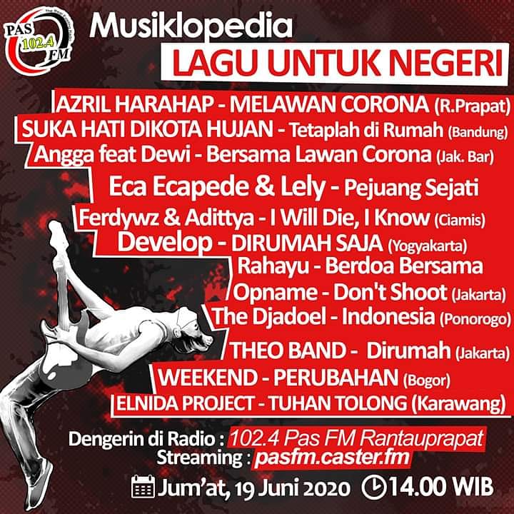 Semangat bro!!!!, Opname aja baru dibales 1 radio yaitu PasFm...... Rantauprapat Sumut 😁