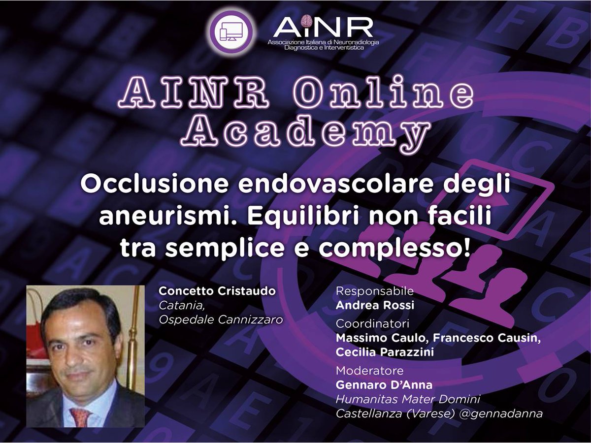 Partecipate anche questa settimana all'AINR Online Academy di Giovedì, 25 giugno 2020 alle 17.00
Iscrivetevi al seguente link:
register.gotowebinar.com/register/82712…