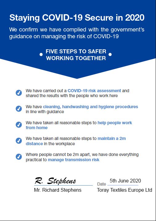 Toray Textiles Europe Ltd. tweet media