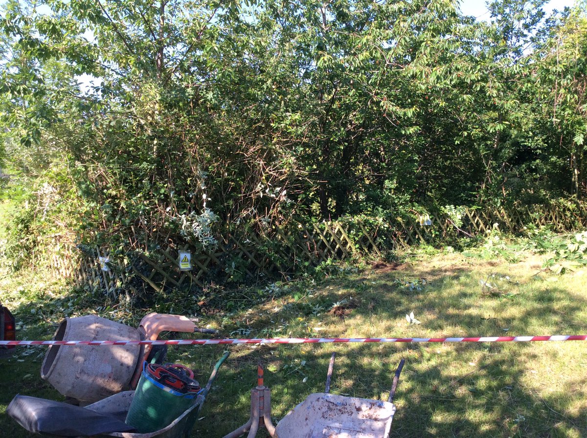GWPS_School's tweet photo. Day one of the pond renovation and fencing project, is getting underway. Exciting times at Great Witley...! #pondwatch #GWPS https://t.co/O0PH5mRHaA
