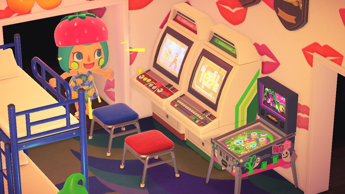 ハッピーゼリーポンチ 今日はアーケードゲーム機の二種類目が売ってた うれしい ゲームセンターを家に作りたいな でも音がうるっっっさい どうぶつの森 Animalcrossing