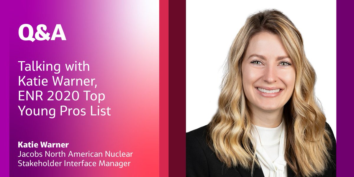 JacobsConnects's tweet photo. Q&amp;A: Talking with our ENR Top Young Professionals, Katie Warner https://t.co/7EHi6OywSy 

#INWED2020 #ShapeTheWorld #STEAM https://t.co/6C71ZwxKU5