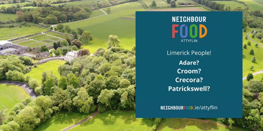 The Co Limerick <a href="/NeighbourFoodIE/">NeighbourFood</a> food/drink market is open for online orders until midnight tonight. 
Collect on Thursday afternoon from <a href="/attyflinestate/">Attyflin Estate</a> which is just outside Limerick - take the Cork exit off the motorway &amp; we are just 5 mins away!
PRT
ow.ly/CKfE50Adijy