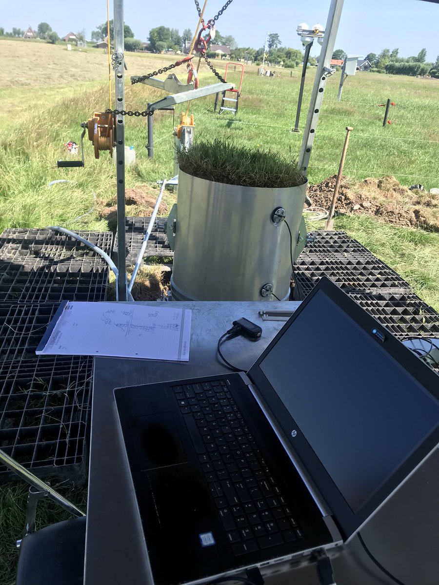 RoyalEijkelkamp's tweet photo. Day 2 of installing the Eijkelkamp Smart Lysimeter at @KNMI. Another great day for filming and what a view from above. 

For more information about the Lysimeter, visit: https://t.co/iQUYSfhgOI

#Evaporation #Eijkelkamp #KNMI #ItsAllAboutData #WaterCycle #SmartMonitoring https://t.co/jEaw0pibT9